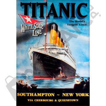 poster titanic the world's largest liner