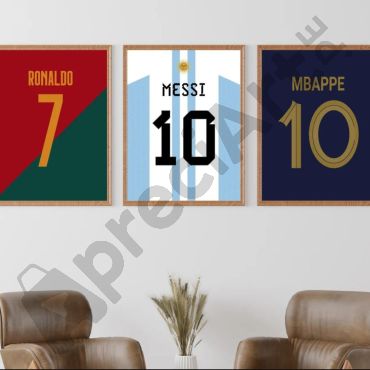 Cuadros de Deporte - Tridente de Estrellas - Set de 3