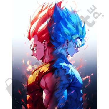 Pósters de Dragon Ball - Goku y Vegeta