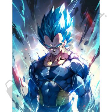 Pósters de Dragon Ball - Vegeta Super Saiyajin Blue