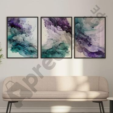 Cuadros Abstractos - Explosiones Abstractas - Set de 3