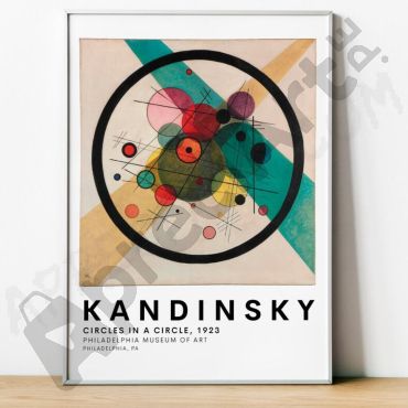 Cuadros de Famosos - Circulos en un Círculo de Kandinsky