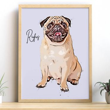 Caricaturiza a tu Mascota -  Caricatura de Amigos Peludos