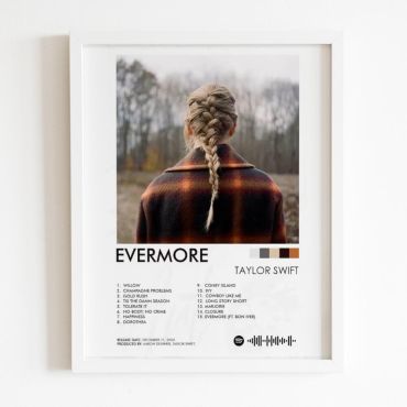 Cuadros Spotify - Evermore Taylor Swift