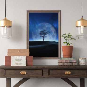 Cuadros de Paisajes - Árbol Nocturno