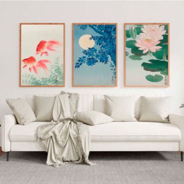Cuadros Decorativos - Diseños Japoneses - Set de 3