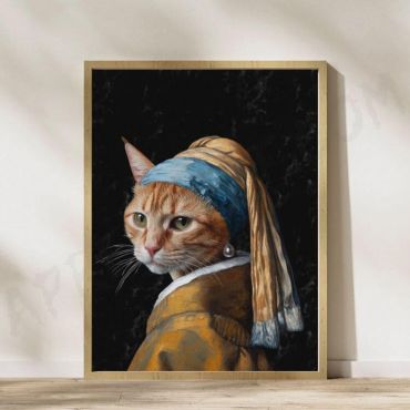 Johannes Vermeer - Girl with a Pearl Earring - Parody
