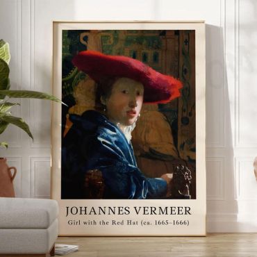 Johannes Vermeer - The girl in the red Hat
