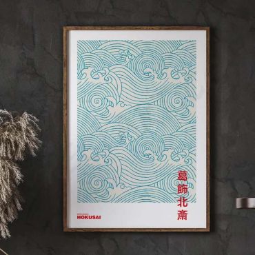 Katsushika Hokusai - Olas Japonesas