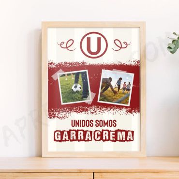 Cuadros de la U - Unidos Somos Garra Crema