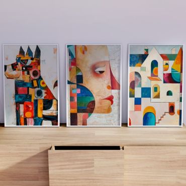 Arte Digital (IA) - Arquitecturas del Ser - Set de 3 - V1