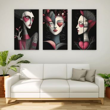 Arte Digital (IA) - Jardín Interior - Set de 3