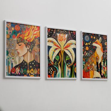 Arte Digital (IA) - Sueños de Luz y Naturaleza - Set de 3 - V1
