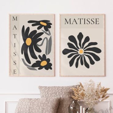 Cuadros de Henri Matisse - Flores en Silencio - Set de 2