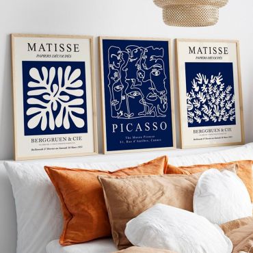 Cuadros de Henri Matisse - Iconos del Arte Moderno - Set de 3