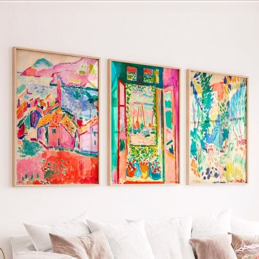 Cuadros de Henri Matisse - Paisajes de Color - Set de 3