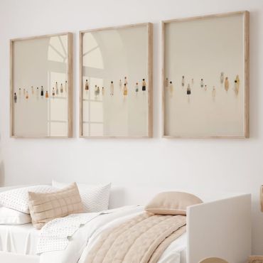 Cuadros Minimalistas - Presencias Sutiles - Set de 3
