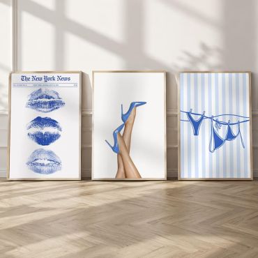 Cuadros Aesthetic - Líneas Creativas - Set de 3