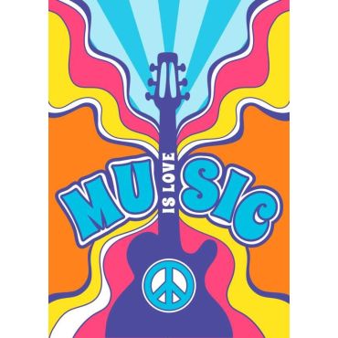Póster Aesthetic - Música, Pasión y Amor
