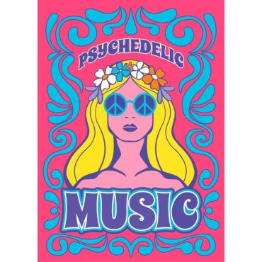 Póster Aesthetic - Música Psicodélica