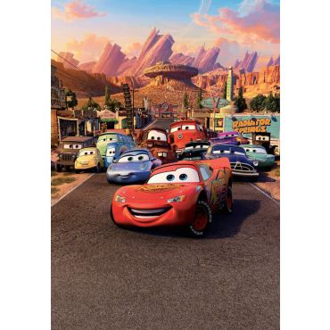 Póster de Cars - Rayo Mcqueen en radiador spring
