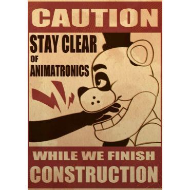 Póster de Five Nights at Freddy's - Caution