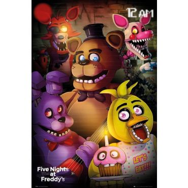 Póster de Five Nights at Freddy's - FNAF Cartoon