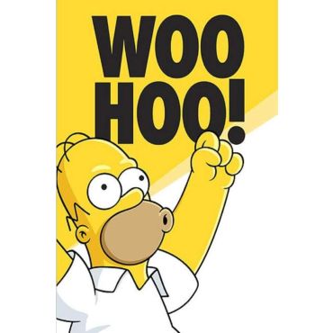 Pósters de los Simpsons - Homero feliz