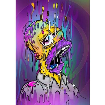Pósters de los Simpsons - Homero psicodélico