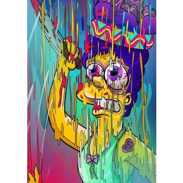 Pósters de los Simpsons - Marge psicodélico