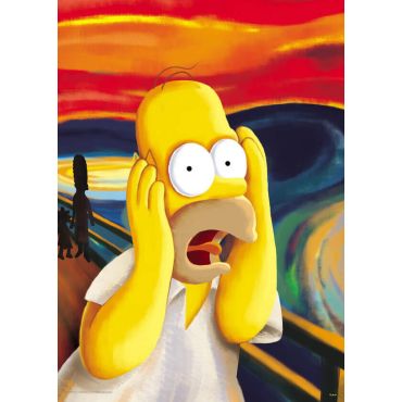 Pósters de los Simpsons - Pintura de Homero