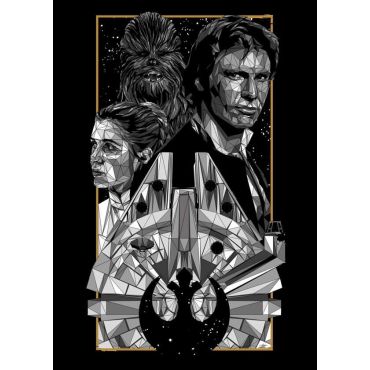 Pósters de Star Wars - Alianza en la Galaxia - Arte Poligonal