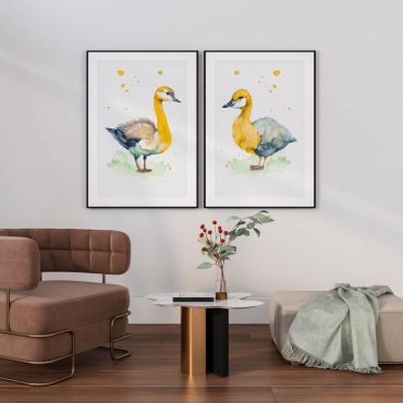 Cuadros de aves: Patos Clásicos - Set de 2