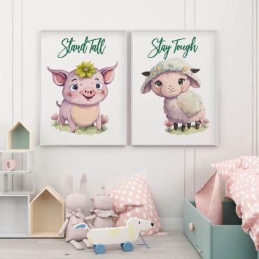 Cuadros para Bebés - Granja Encantada - Set de 2