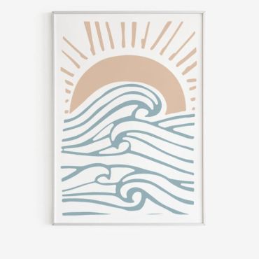 Cuadros de Arte Bohemio - Amanecer en el mar