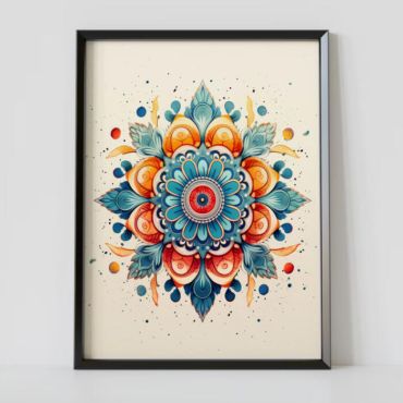 Cuadro de Mandalas de Colores