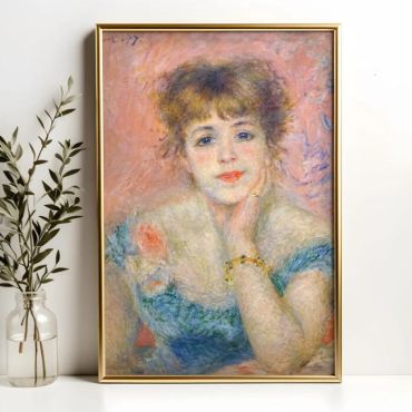 cuadro de pierre auguste renoir jeanne samary con vestido escotado
