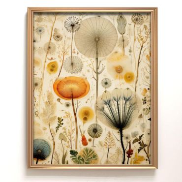 cuadro floral vintage
