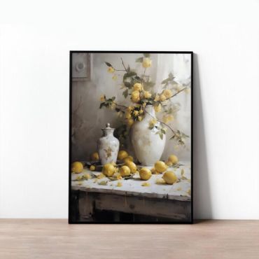 Cuadros de Bodegones de Fruta - Limones Vintage
