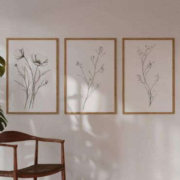 cuadros florales minimalista