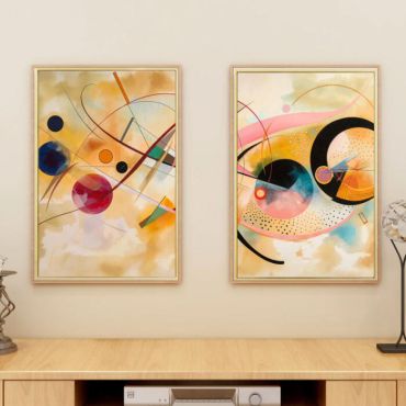 cuadros de wassily kandinsky diseño abstracto