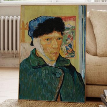 cuadros decorativos autorretrato con oreja vendada de van gogh