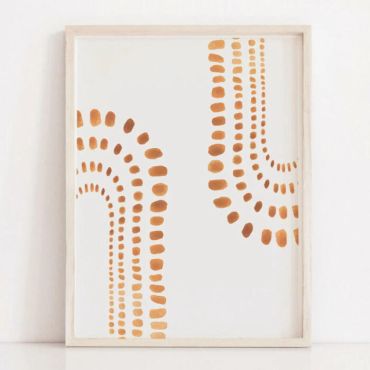 cuadros decorativos boho naranja