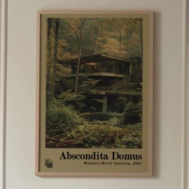 cuadros decorativos casa en las montañas