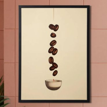 cuadros decorativos granos de cafe