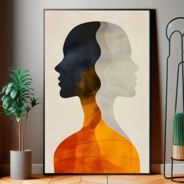 cuadros decorativos silueta de mujer