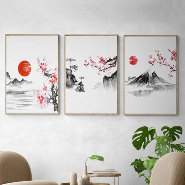 Cuadros de Montañas Japonesas
