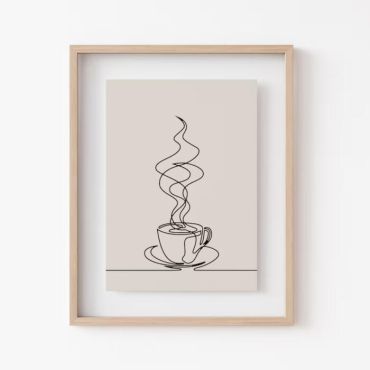Cuadros para Cocina - Café Lineal 