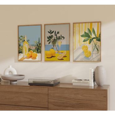 Cuadros para Comedor - Limones Tropicales Set de 3