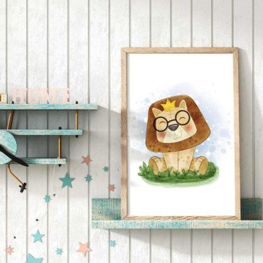 Cuadros para Bebés - El Pequeño Leon Curioso